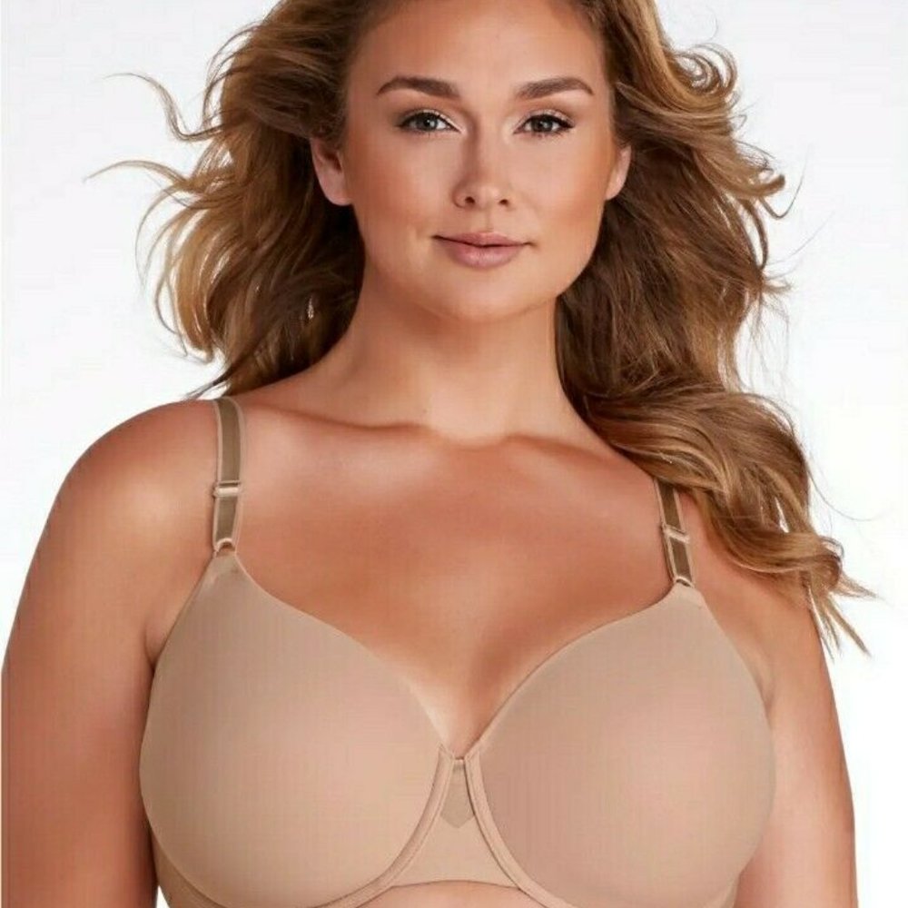 Olga by Warner's No Side Effects Collection Underwire Bra 44C GB0561 New Brown